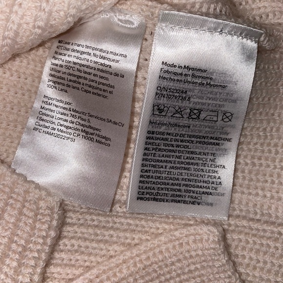 H&M 100 % wool knit sweater vest kids size 6/7 NWT - Picture 13 of 16